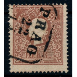 ÖSTERREICH 1858 10kr, Type II. an unteren Zähnen min. ANDREASKREUZ-ANSATZ! PRAG
