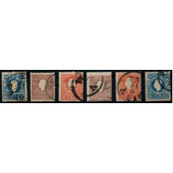 ÖSTERREICH 1858 6Stk.Marken! Alle TYPE I.! Interessantes Lot!