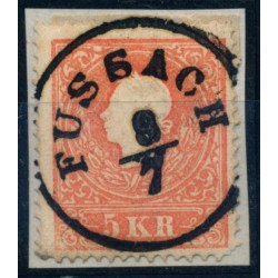 ÖSTERREICH 1858 5kr, Type II. FUSSACH (V) Mü:30P! Schön!