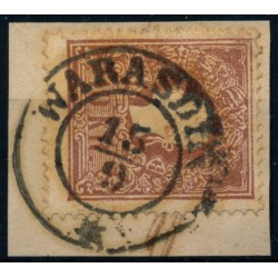 ÖSTERREICH 1858 10kr, Type II. EXTREM VERZÄHNT! FARBFLEKE! WARASDIN (Ks) Schön!