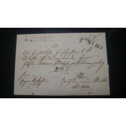 ÖSTERREICH 1843 AUSLANDSBRIEF (Inhalt) NUNBERG nach WIEN. CHARGE Stempel. Schön!