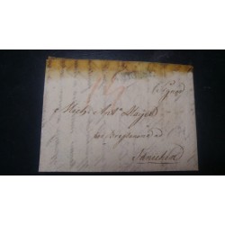 ÖSTERREICH 1822 Brief (Inhalt) mit BLAUSTEMPEL V.TRIEST nach INNICHEN