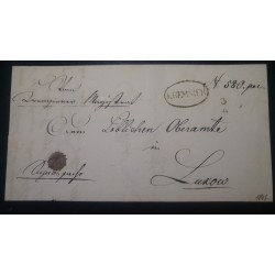 ÖSTERREICH 1847 Brief (Inhalt) KREMSIER (M) nach LUKOW. Schön!