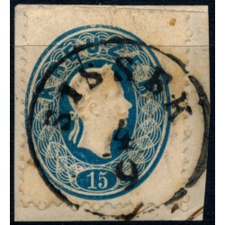 ÖSTERREICH 1861 15kr, SISSEK (Km) Schön!