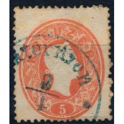 ÖSTERREICH 1861 5kr, BLAUSTEMPEL Paternion/in Kärnten (K) Mü:50Punkte!