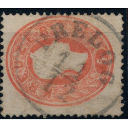 ÖSTERREICH 1861 5kr, klein Knickspur, PRELOG (Mi) Mü:40P!