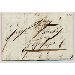 LOMBARDEI-VENETIEN 1836 Brief (Inhalt) VERONA nach ROVEREDO. Schön!