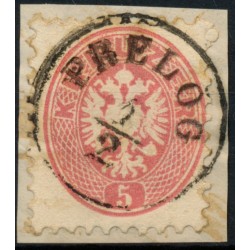 ÖSTERREICH 1864 5kr, PRELOG (Mi) Mü:35P! Schön!