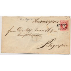 ÖSTERREICH 18.. 5kr GA-Umschlag, S.VEIT (K) Kl:25P! Nach KLAGENFURT.