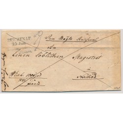 ÖSTERREICH 1841 Brief (Inhalt) REICHENAU+Recommandirt+Franco Stempeln - NACHOD