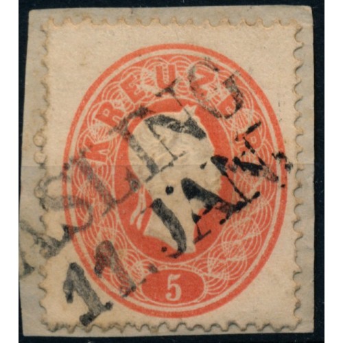 ÖSTERREICH 1861 5kr, ASLING (Kr) Schön!