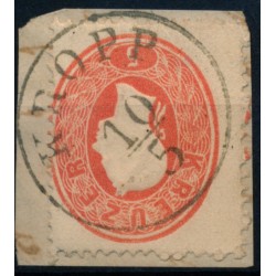 ÖSTERREICH 1861 5kr, EXTREM VERZÄHNT! KROPP (Kr) Mü:10P! Schön!