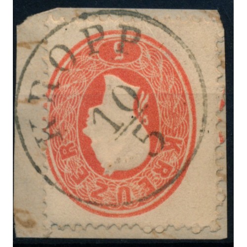 ÖSTERREICH 1861 5kr, EXTREM VERZÄHNT! KROPP (Kr) Mü:10P! Schön!