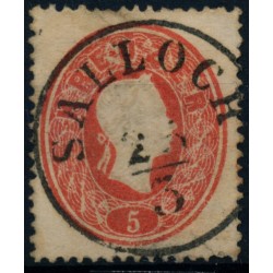 ÖSTERREICH 1861 5kr, zentriert! SALLOCH (Kr) Mü:40P! Schön!