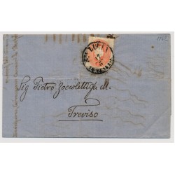 LOMBARDEI-VENETIEN 1862 5sld. Brief (Inhalt) STA.LUCIA/IN VENEZIA nach TREVISO.