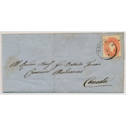 LOMBARDEI-VENETIEN 186. 5sld. Brief, VICENZA nach CENEDA. Sehr schön!