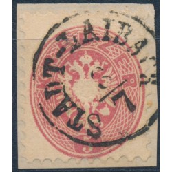 ÖSTERREICH 1864 5kr, WASSERZEICHEN! STADT-LAIBACH (Kr) Schön!