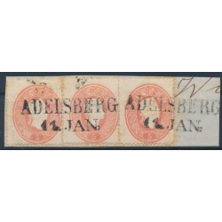ÖSTERREICH 1861 3*5kr auf Briefstück, ADELSBERG (Kr) Schön!