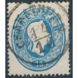 ÖSTERREICH 1861 15kr, zentriert! Oben klein Mangel! CSKATHURN (Mi) Schön!