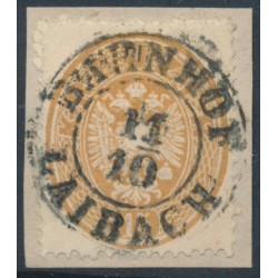 ÖSTERREICH 1863 15kr, BAHNHOF/LAIBACH (Kr)