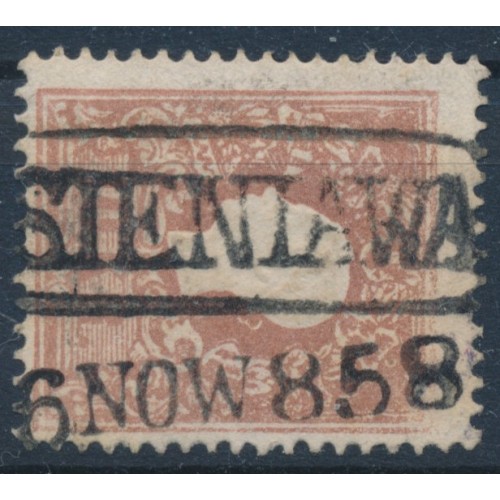 ÖSTERREICH 1858 10kr, TYPE I.! SIENIAWA (Galizien) Mü:680P! FRÜHVERWENDUNG! 6.T!