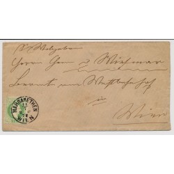 ÖSTERREICH 1878 3Kr, ORTSBRIEF-Kuvert WIEN. Schön!