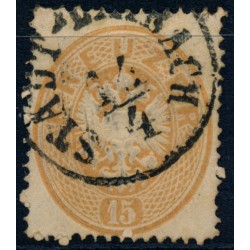 ÖSTERREICH 1863 15Kr, STADT-LAIBACH (Kr)