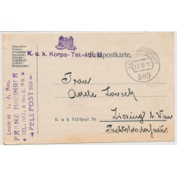 ÖSTERREICH 1917 Schöne FELDPOSTKARTE!