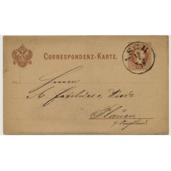 Österreich 1879 2kr, Korr-Karte ASCH (B) Sehr schönes Stück!