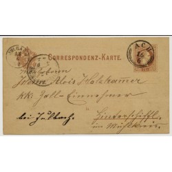 Österreich 1882 2kr, Korr-Karte ACH (Oö) Kl:30Punkte! Sehr schön!