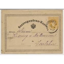 Österreich 1874 2kr, Korr-Karte REICHENBERG (B) Schön!