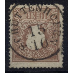 Österreich 1858 10kr, Type II. SCHÜTTENHOFEN (B) Mü:12Punkte!