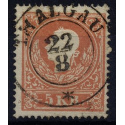 Österreich 1858 5kr, Type II. THALGAU (S) Mü:35Punkte!