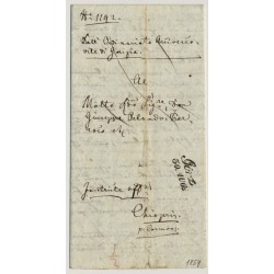 Österreich 1851 Brief (mit Inhalt) GÖRZ (Kü) nach CORMONS. Schön!