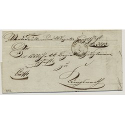 Österreich 1853 EX OFFO Brief (mit Inhalt) FALKENAU (B) nach KÖNGSWART.