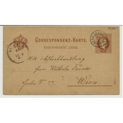Österreich 187. 3Stk. Korr-Karte mit BUDWEIS, MELK, WIEN Stempeln.
