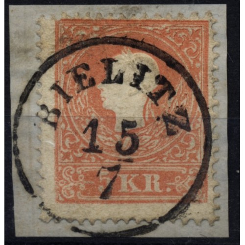 Österreich 1858 5kr, Type II. BIELITTZ (Sch) Schön!