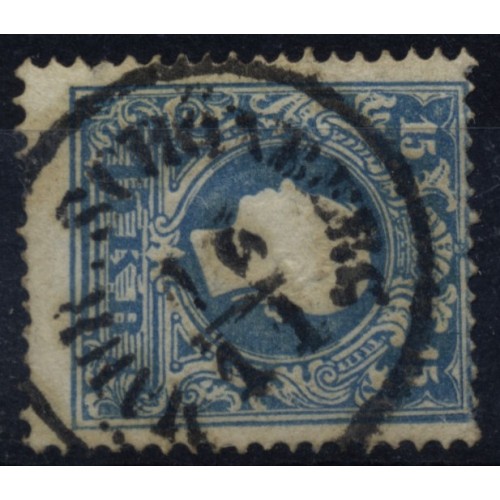 Österreich 1858 15kr, Type II. MÄHR SCHÖNBERG.