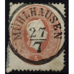 Österreich 1861 5kr, MÜHLHAUSEN (B) Mü:15Punkte!
