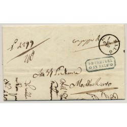 LOMBARDEI-VENETIEN 1854 Brief (Mit Inhalt) von SALÓ nach MONTECHIARI.