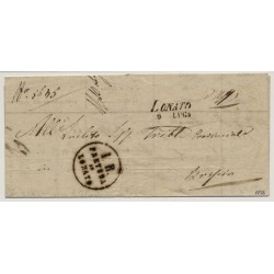 LOMBARDEI-VENETIEN 1856 Brief (interessantem Inhalt!) von LONATO nach BRESCIA.