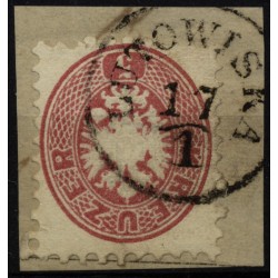 Österreich 1864 5kr, LUTOWISKA (Galizien) Mü:60Punkte!