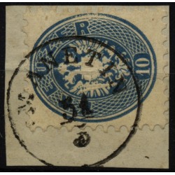 Österreich 1864 10kr, MANETIN (B) Mü:12Punkte!