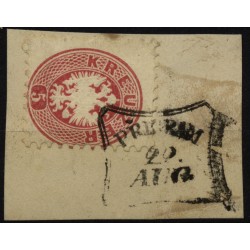Österreich 1864 5kr, PRIBRAM (B) Mü:80Punkte!