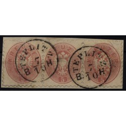Österreich 1864 3*5kr, DREIERSTREIFEN! TEPLITZ/B.H. (B) Sehr schön!