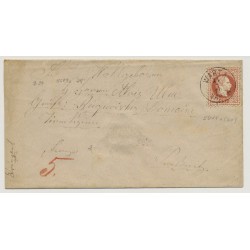 Österreich 1879 5kr, auf Briefkuvert WARTE/VARTA (B) Kl:25P! Nach PRESNITZ.