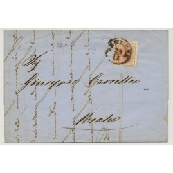 LOMBARDEI-VENETIEN 1855 15C, Brief (Inhalt) VENEZIA nach NOALE.