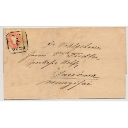 Österreich 186. 5kr, Brief, PRAG nach MUNCIFAI.