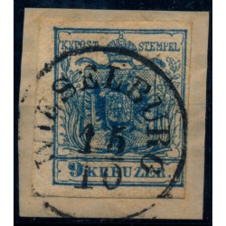 Österreich 1850 9kr, MP, Type III. WIESELBURG (Ungarn)