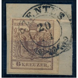 Österreich 1850 6kr, MP, Type III. SZENTES (Ungarn)
